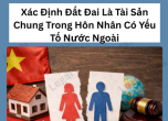 Xác Định Đất Đai Là Tài Sản Chung Trong Hôn Nhân Có Yếu Tố Nước Ngoài